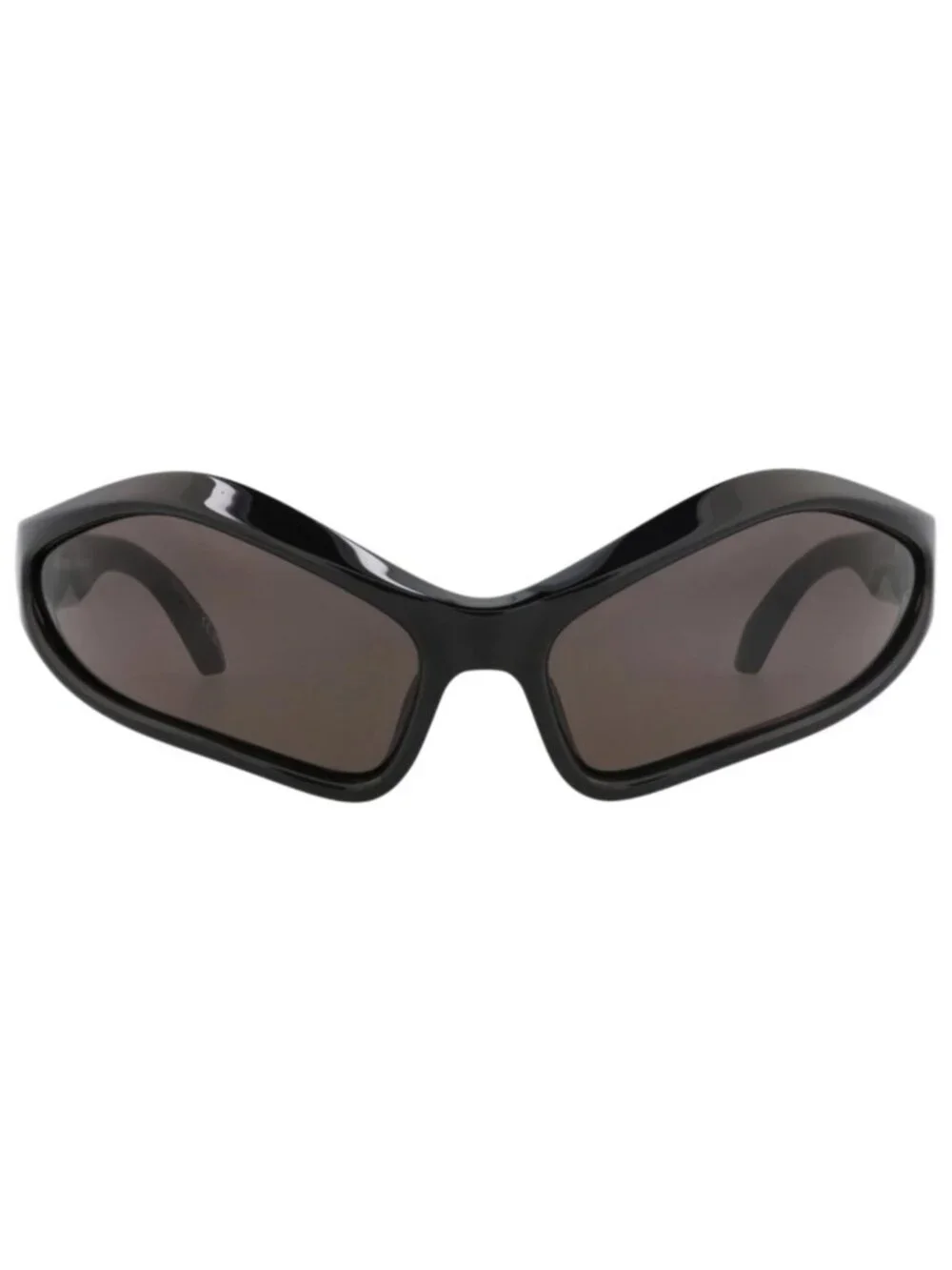 New Balenciaga Women's Sunglasses Shield Wrap Bio Injection Frame Unisex Black